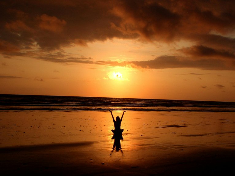 beach yoga in grand cayman