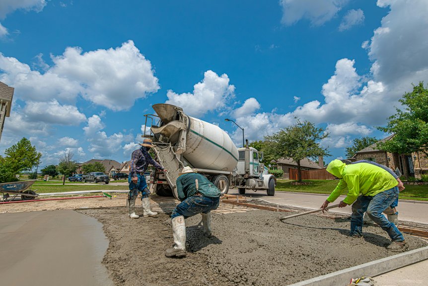 concrete driveway installation nolensville